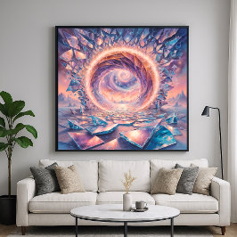 Póster Portal de dimensiones - Estilo de Ilustracion surr