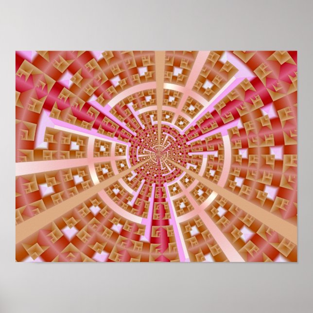 Póster Portal de Espacio Fractal (Frente)
