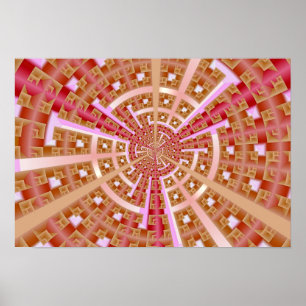 Póster Portal de espacio fractal