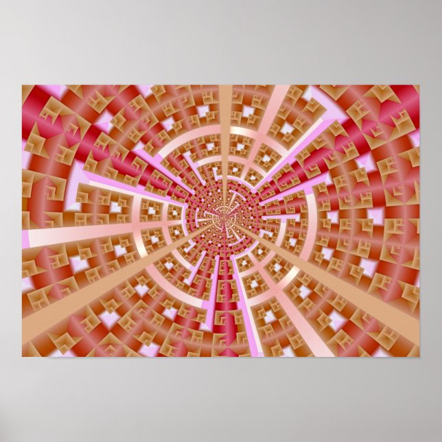 Póster Portal de espacio fractal (Frente)