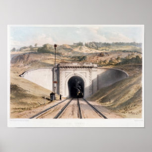 Póster Portal del túnel de la caja de Brunel cerca del