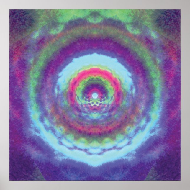 Póster Portal irlandés - Mandala psicodélica (Frente)