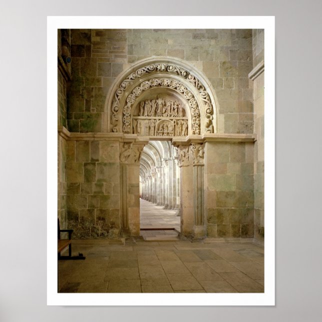 Póster Portal lateral, c.1125 (foto) (Frente)
