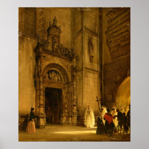 Póster Portal lateral de la Catedral de Como, 1850