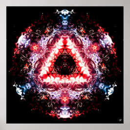 Póster Portal orgánico espacial v2 - patrones pareidolia