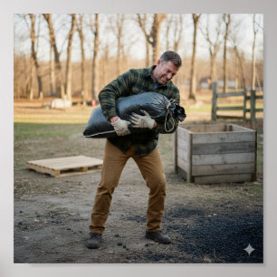 Póster Portando el carbón