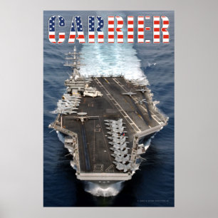 PÓSTER PORTAVOZ DE AERONAVES DE EE.UU. - CVN-76