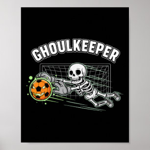 Póster Portero de Esqueleto Guardián de Duendes Gol Pun d
