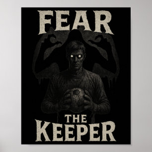 Póster Portero de fútbol aterrador Horror Miedo El Porter