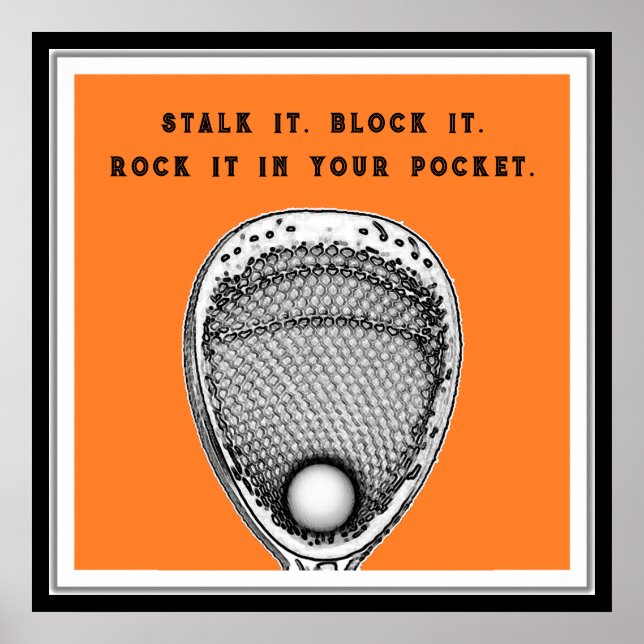 Póster Portero de Lacrosse (Frente)