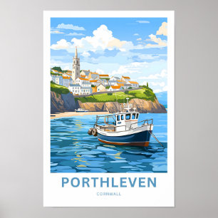 Póster Porthleven Cornwall Travel Print