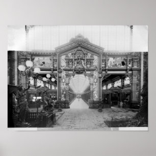 Póster Pórtico de la tela en la exposición universal