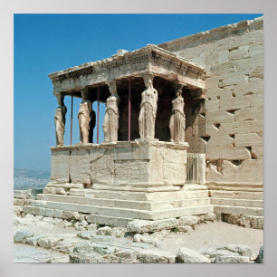Póster Pórtico de las doncellas, Erechtheion, c.421-405