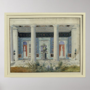 Póster Portico del jardín, c.1834