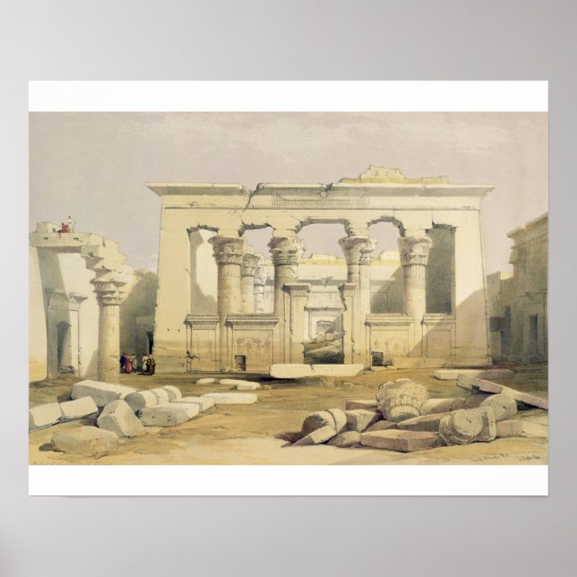 Póster Portico del Templo de Kalabshah, de "Egipto y (Frente)