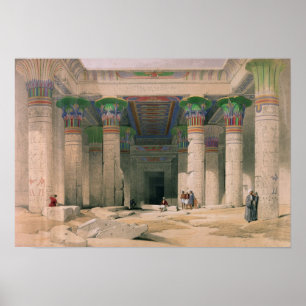 Póster Pórtico magnífico del templo de Philae, Nubia