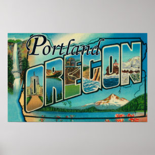 Póster Portland, escenas 2 de la letra de OregonLarge