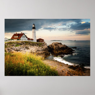 Póster Portland Head Light Cape Elizabeth ME
