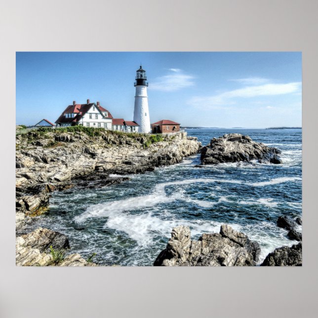 Póster Portland Headlight Cape Elizabeth, ME (Frente)