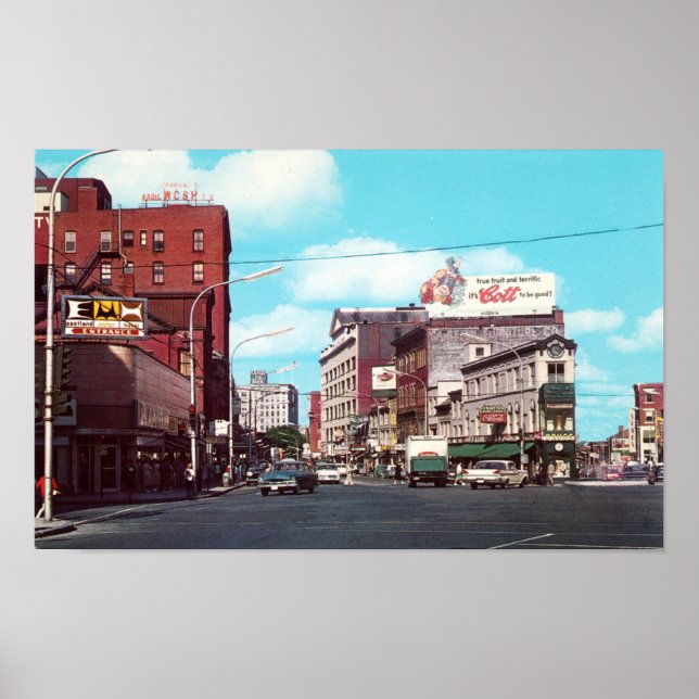 Póster Portland, Maine Congress Square, Poster de Circa 1 (Frente)