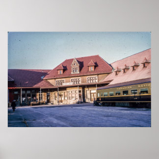 Póster Portland, Maine Grand Trunk Estación 1964
