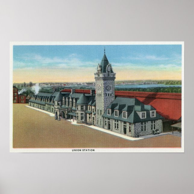 Póster Portland, MaineExterior Vista de la Estación de la (Frente)