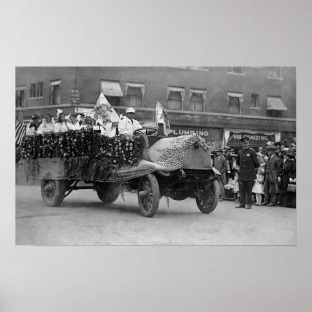 Póster Portland, O Rosa Festival Floats (Frente)