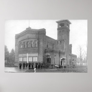 Póster Portland, OR Fire Station View and Tower