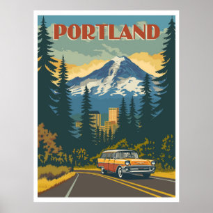 Póster Portland, Oregón
