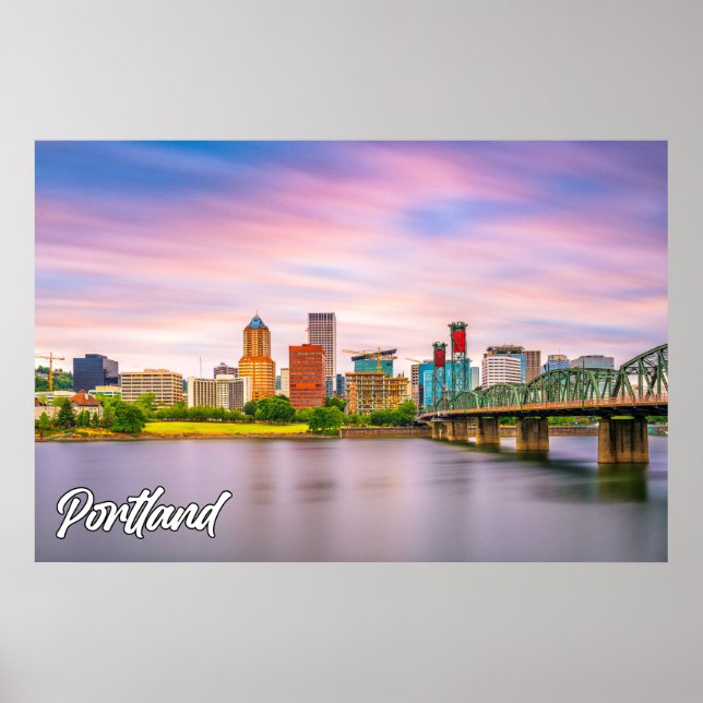 Póster Portland, Oregón, Estados Unidos (Frente)