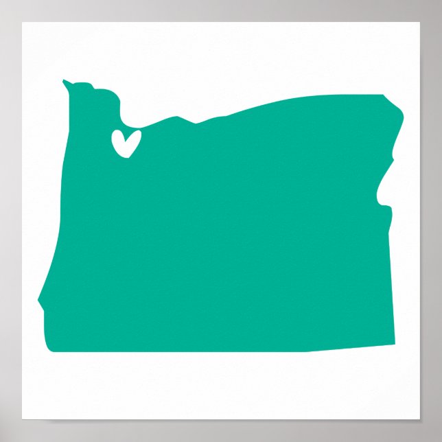 Póster Portland, Oregon Love (Frente)