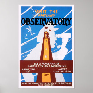 Póster Portland, Poster del Observatorio Maine