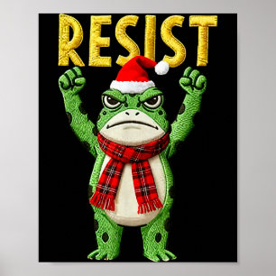 Póster Portland Rana Protesta Rana Mujeres No Reyes Navid