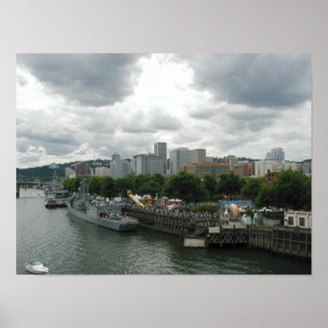 Póster Portland Rosa Festival Fun Center Junio 2001 Poste (Frente)