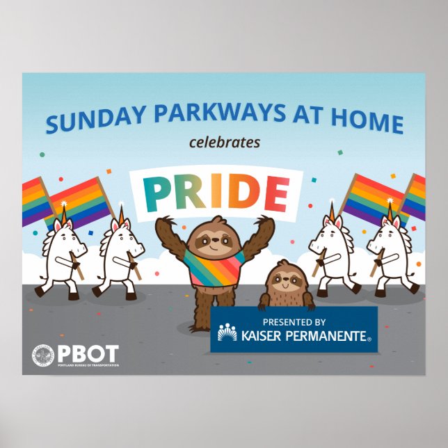 Póster Portland Sunday Parkways poster (Frente)