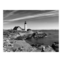 Portlandhead Black n White Poster