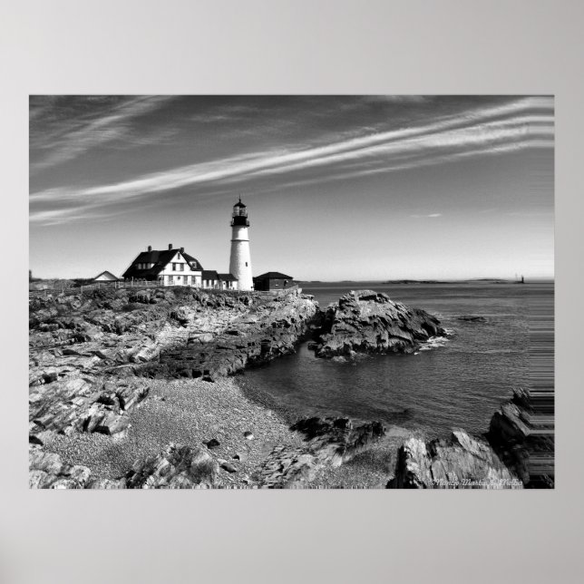 Póster Portlandhead Black n White Poster (Frente)