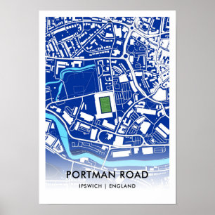 Póster Portman Road Poster - Hogar de Ipswich Town FC