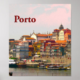 Póster Porto from across the Douro