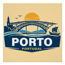 Póster Porto Portugal Europe