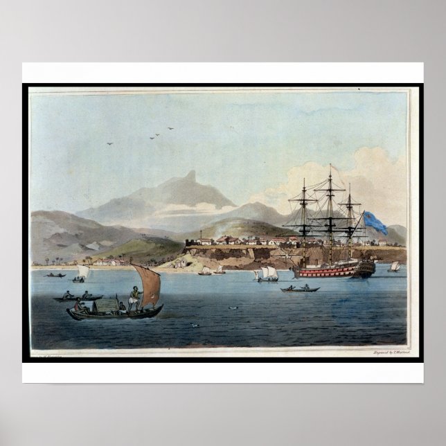 Póster Porto Praya in the Island of St. Jago, plate 4 fro (Frente)