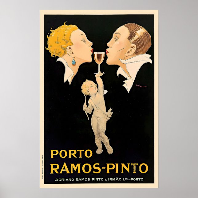 Póster Porto Ramos-Pinto Rene Vincent Liqueur Vintage (Frente)