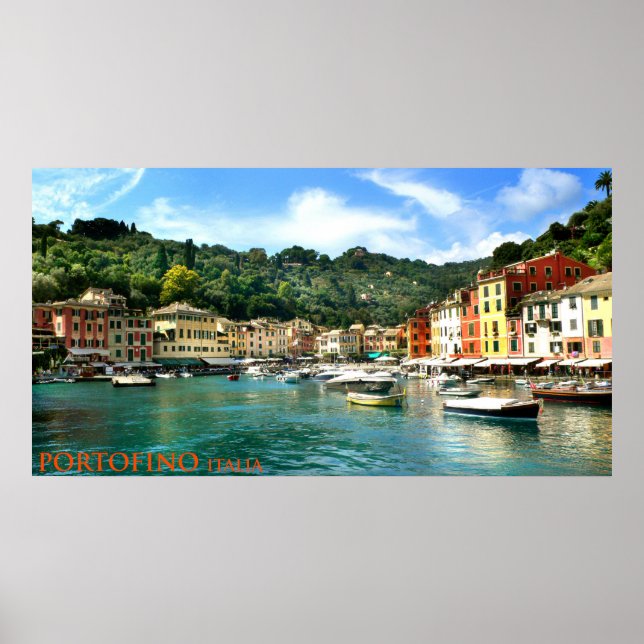 Póster portofino italia (Frente)