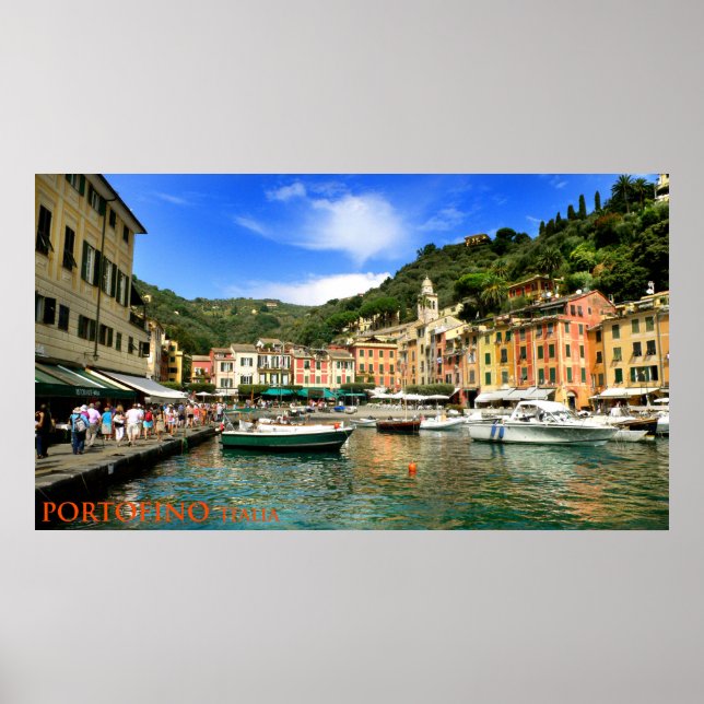 Póster portofino italia (Frente)