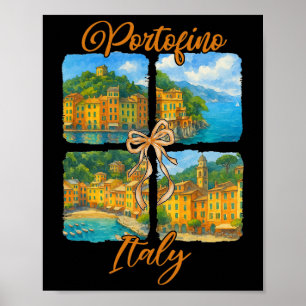 Póster Portofino Italia Viajar Viaje Coqueta Portofino