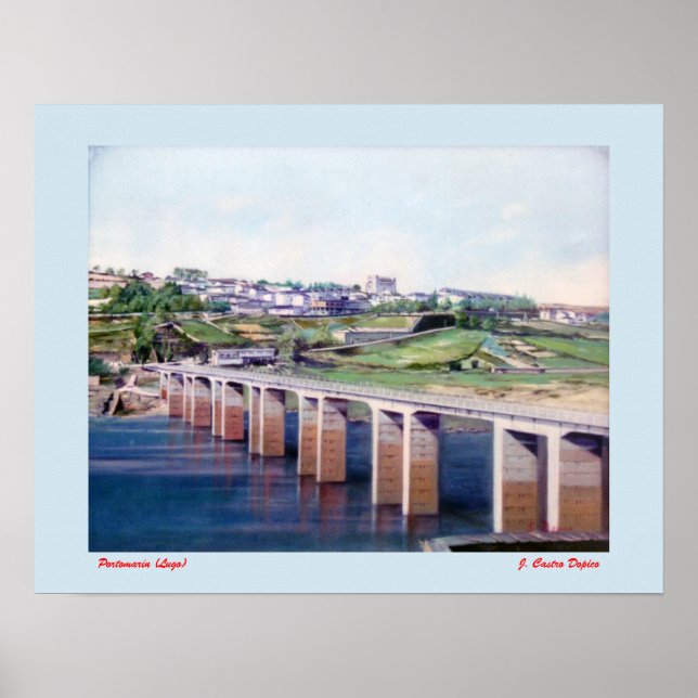 Póster Portomarín (Lugo) (Frente)