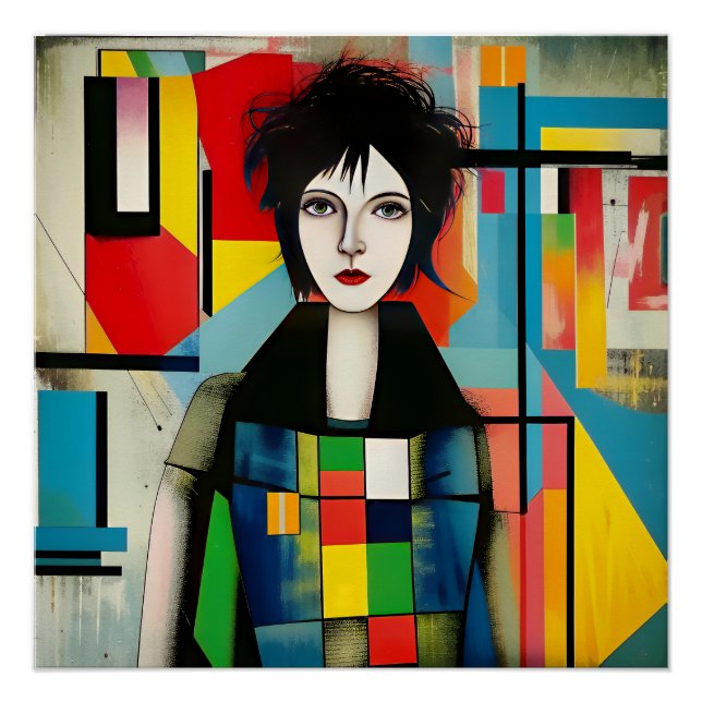 Póster Portrait art moderne (Anverso)