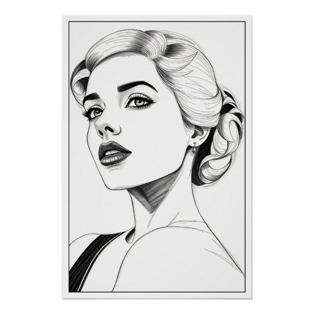 Póster Portrait de femme (Anverso)