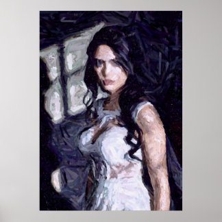 Póster Portrait d'une mariée gothique