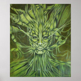 Póster Portrait Green Isma